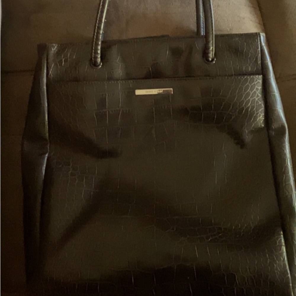 Nine West leather snake print bag